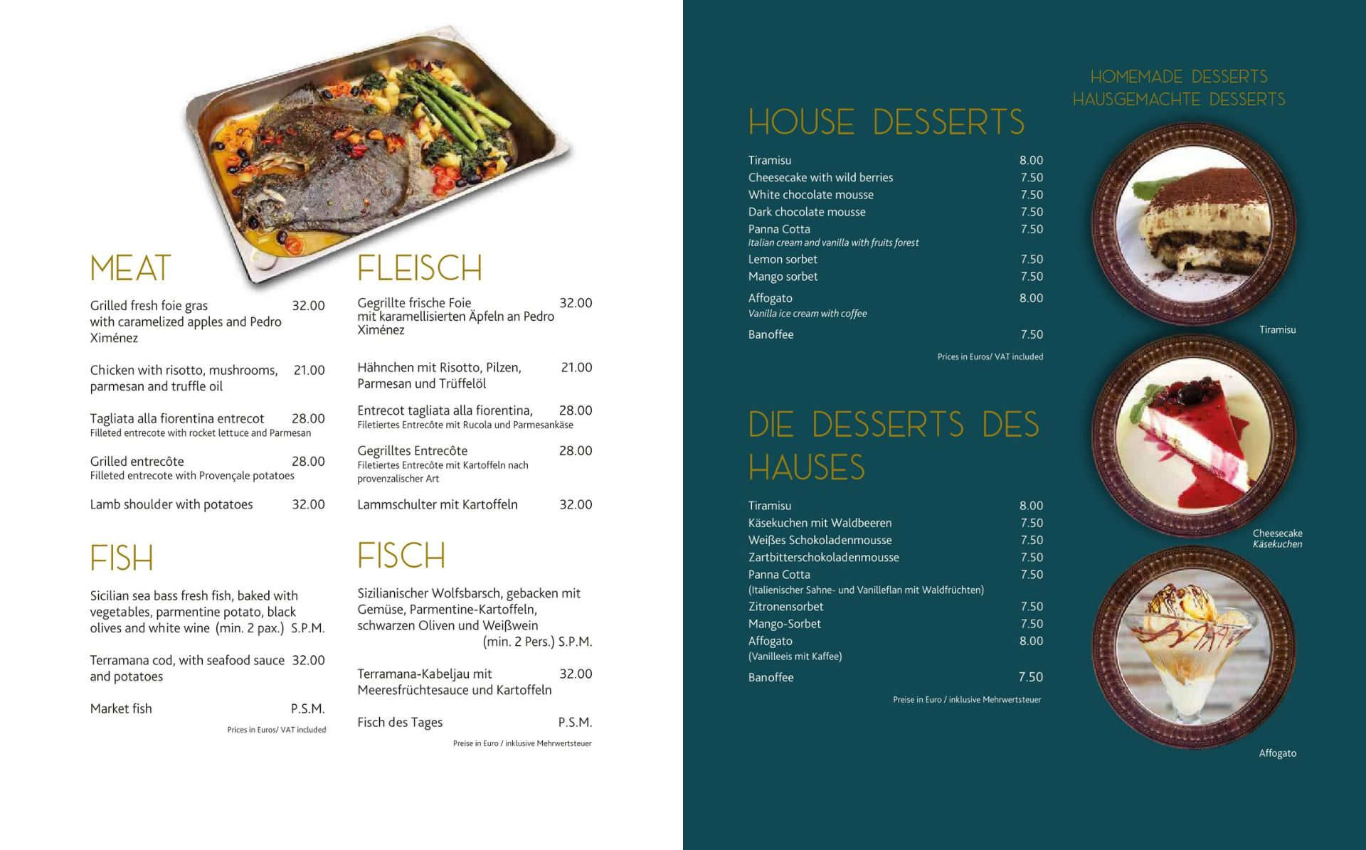 Meet Fish and Desserts in La Bottega di Michele